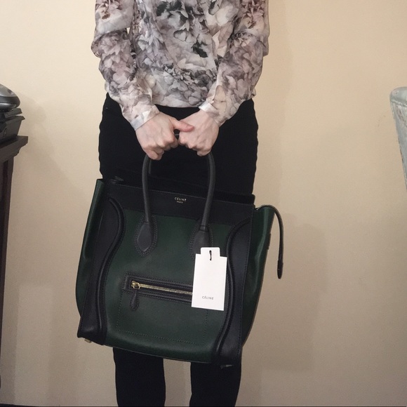 Celine tricolor Mini Luggage Tote w/organizer - Picture 10 of 16